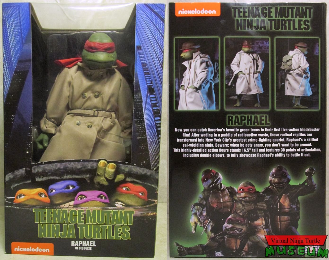 Raphael in Dusguise box front and back