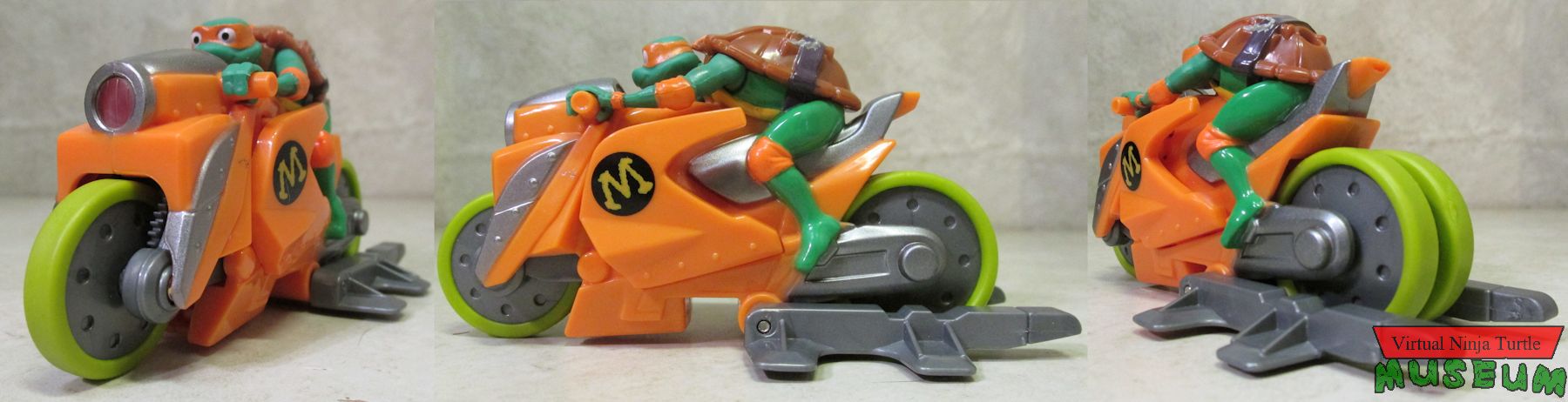 Backflip Riders Michelangelo front, side and back